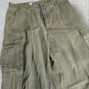 GAP Cargo Pants Canyon Brown Rugged‎ Heavy Cotton Twill Stretch Size 38x30 - B2